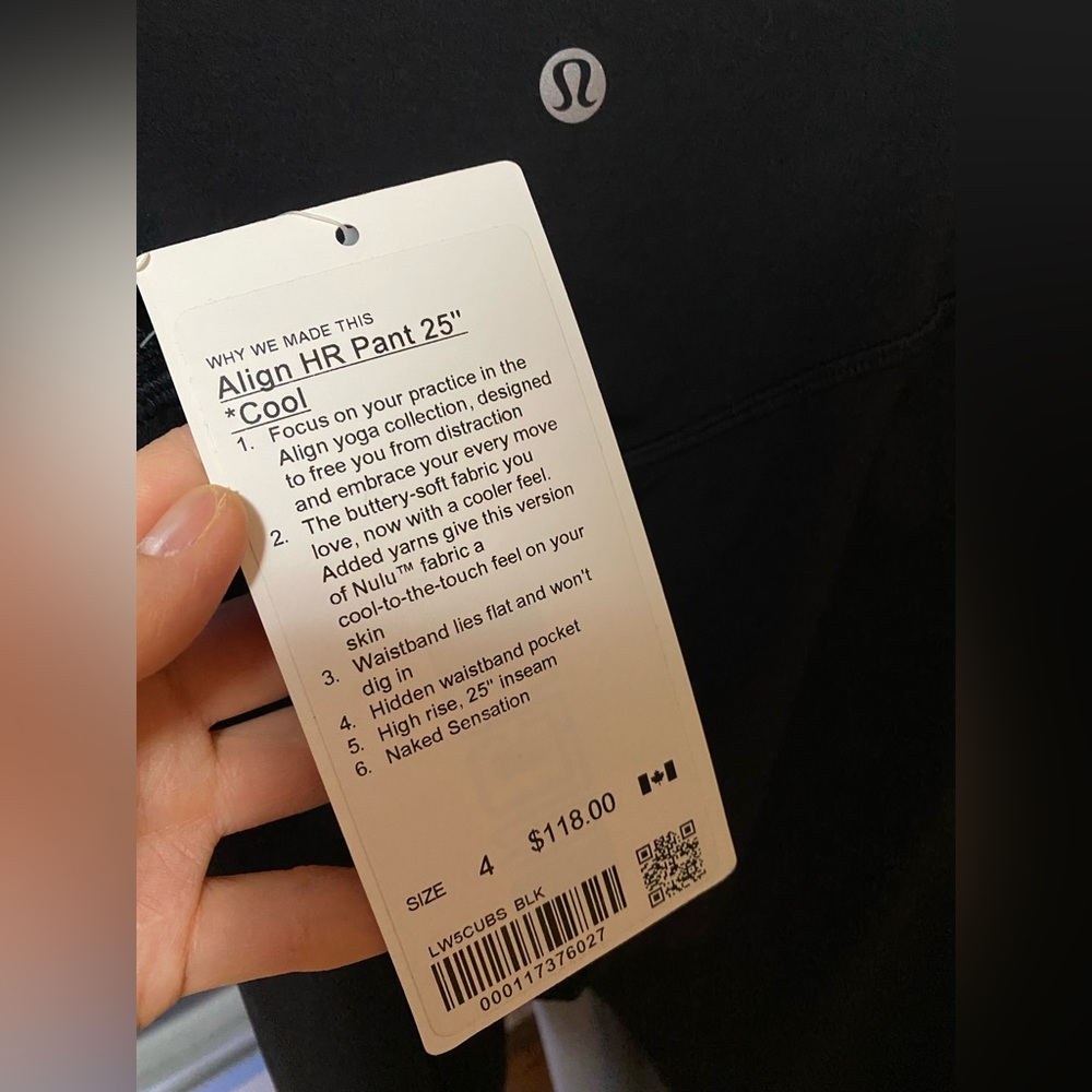 lululemon align 25" legging black women